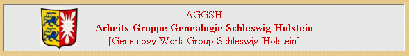 Arbeits-Gruppe Genealogie Schleswig-Holstein
